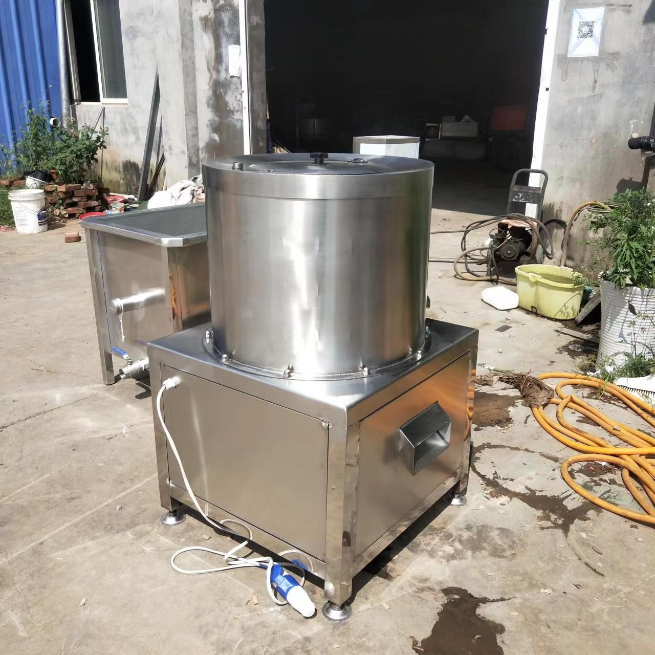 304不锈钢立式80洗肚机 圆筒旋涡式蒸汽加热款猪肚洗肚机图4