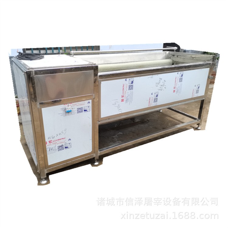 xz-1800全自动毛刷清洗机 贝壳类清洗机 平行式毛辊清洗机图5