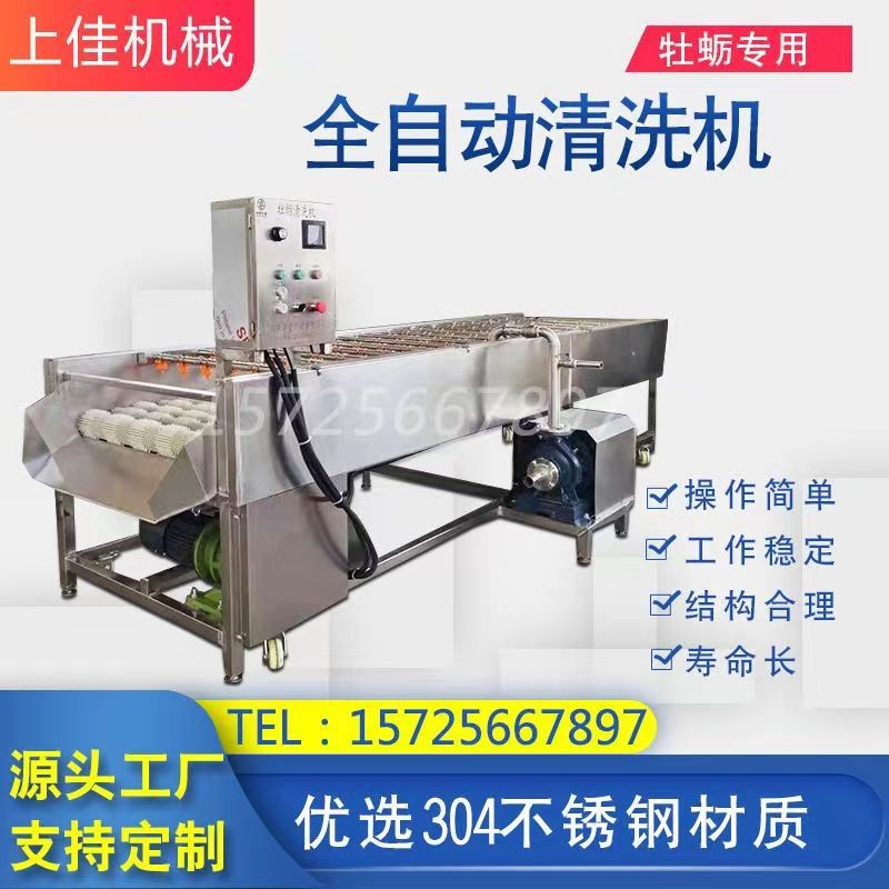 海鲜气泡清洗机报价 操作简单省人工 牡蛎高压清洗机