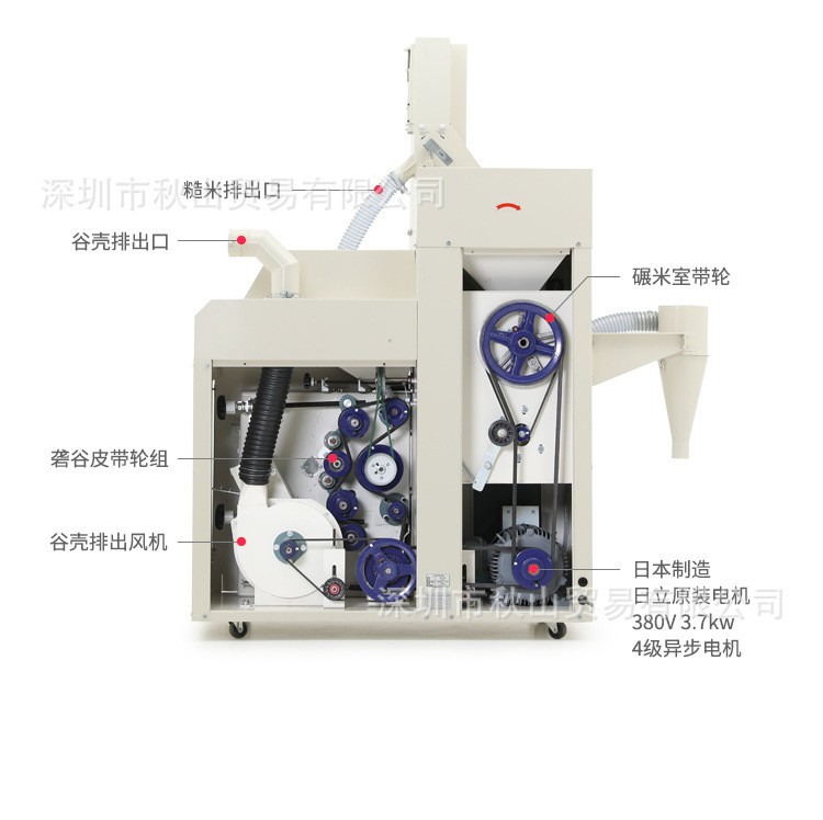 日本taiwa碾米机ms-200，米店用磨米机农场必bei精米机可加工水稻图4