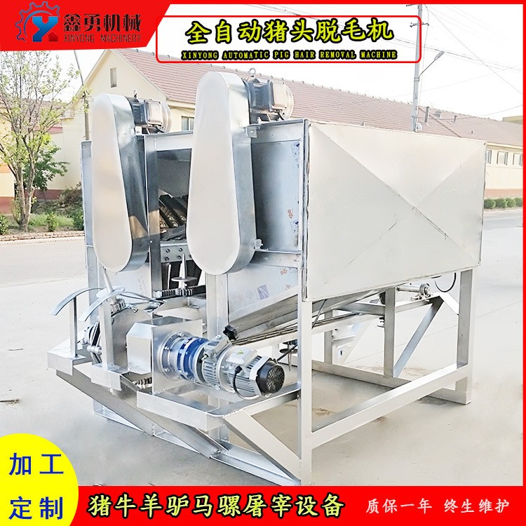 多组刮毛板猪头脱毛机 固定猪头11座打毛机 不锈钢加厚材质图2
