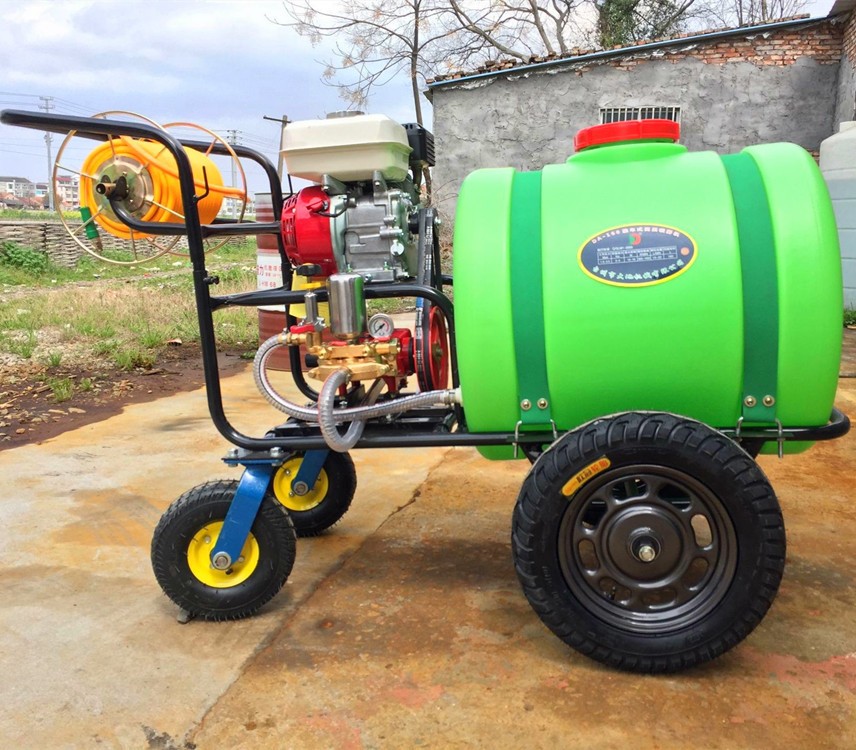 推车式果园打药机手推式汽油机柴油机电机喷雾机160L大轮胎喷雾器图4
