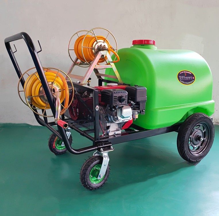 推车式果园打药机300L大轮胎喷雾器手推式汽油柴油机电机喷雾机图2