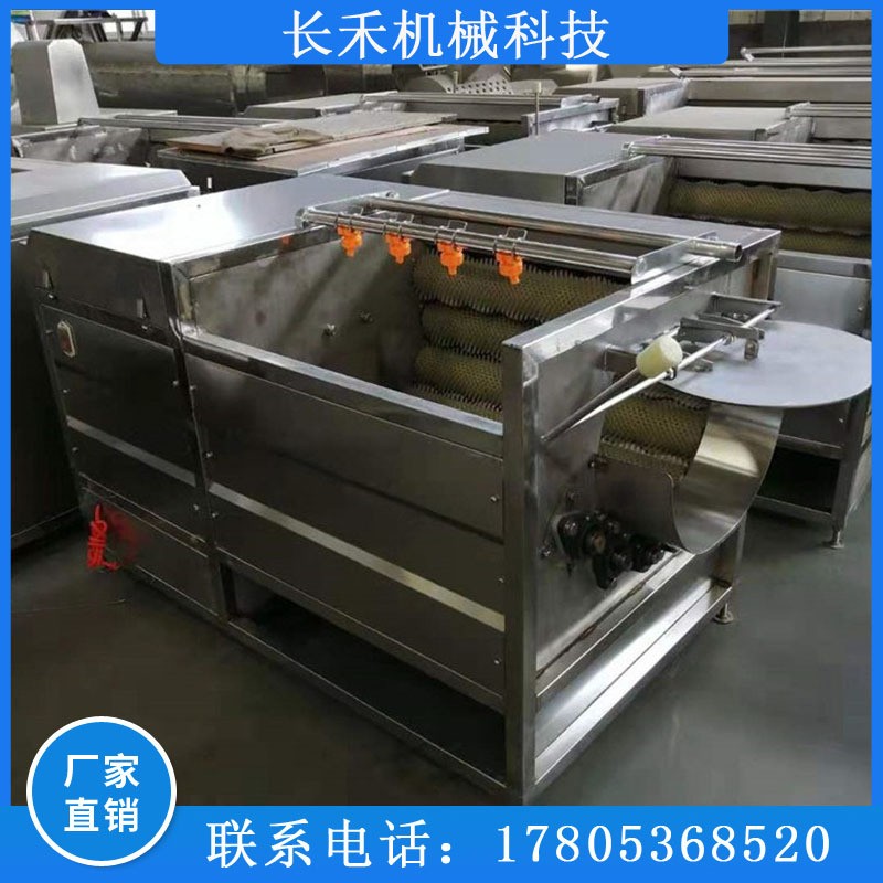 多功能毛辊清洗机土豆马铃薯铁杆山药毛辊清洗设备果蔬清洗设备图4