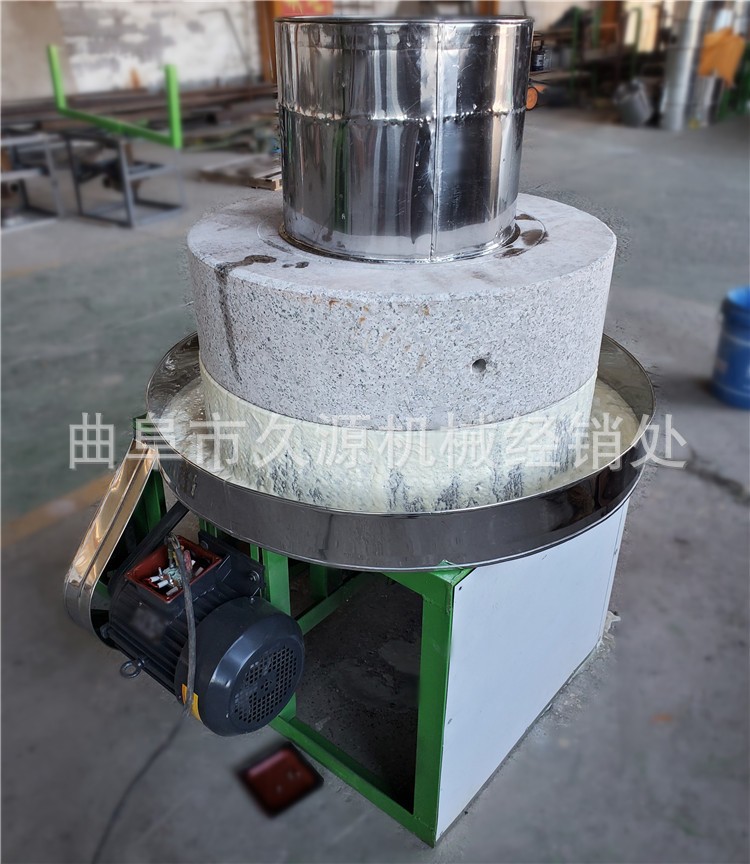 农家乐玉米面石磨磨粉机 电动石磨豆浆机 麸面分离面粉石磨价格图3