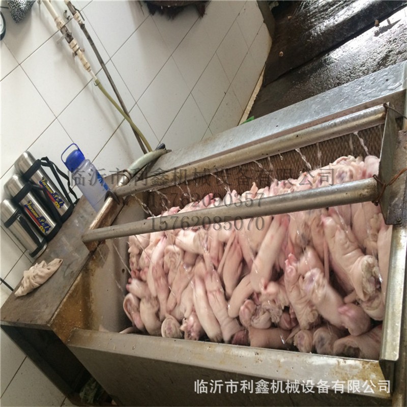 厂家直售不锈钢牛羊头蹄全自动毛辊清洗机 莲藕生姜清洗机 利鑫图3