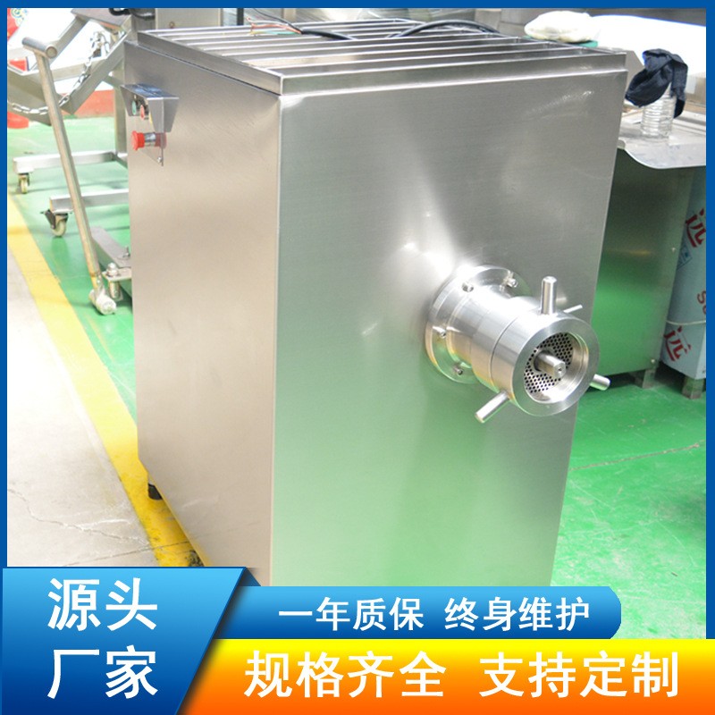 冻肉鲜肉绞肉机 商用不锈钢绞肉机 鸡骨架绞肉设备图3