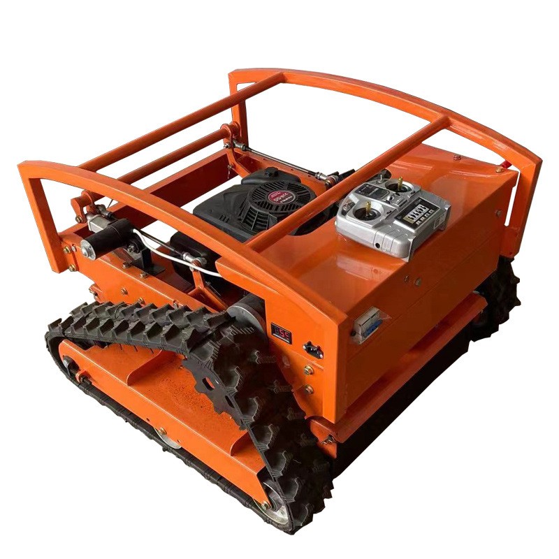 小型履带遥控割草机油电混合自走式油电混合汽油果园除草机碎草机图5