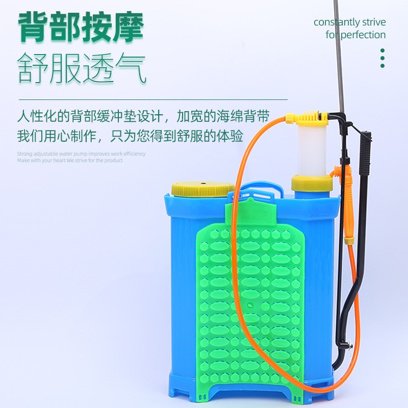 现货供应手压式打药机 16L八角农用背负式手动喷雾器图3