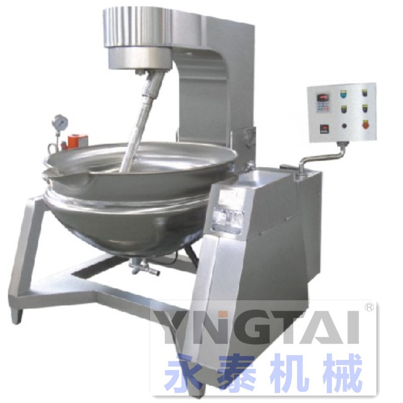 加工燃气加热可倾式煮锅 汤料熬煮夹层锅 立式蒸汽夹层锅 可定制图5