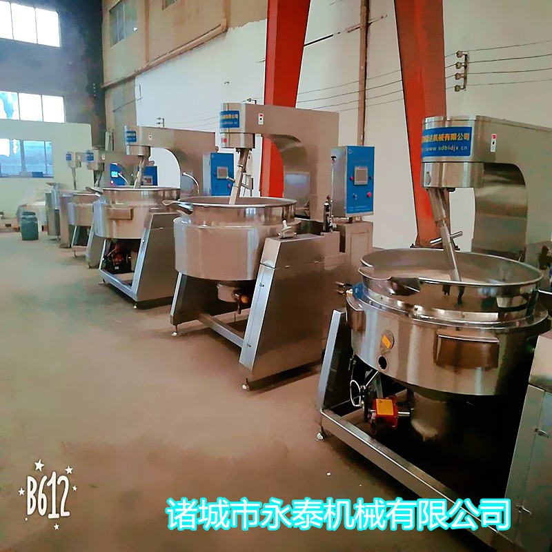 加工燃气加热可倾式煮锅 汤料熬煮夹层锅 立式蒸汽夹层锅 可定制图3