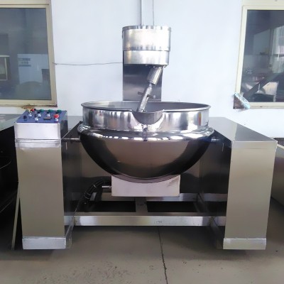 供应燃气加热立式煮锅 汤料熬煮夹层锅 100L至600L立式蒸汽夹层锅