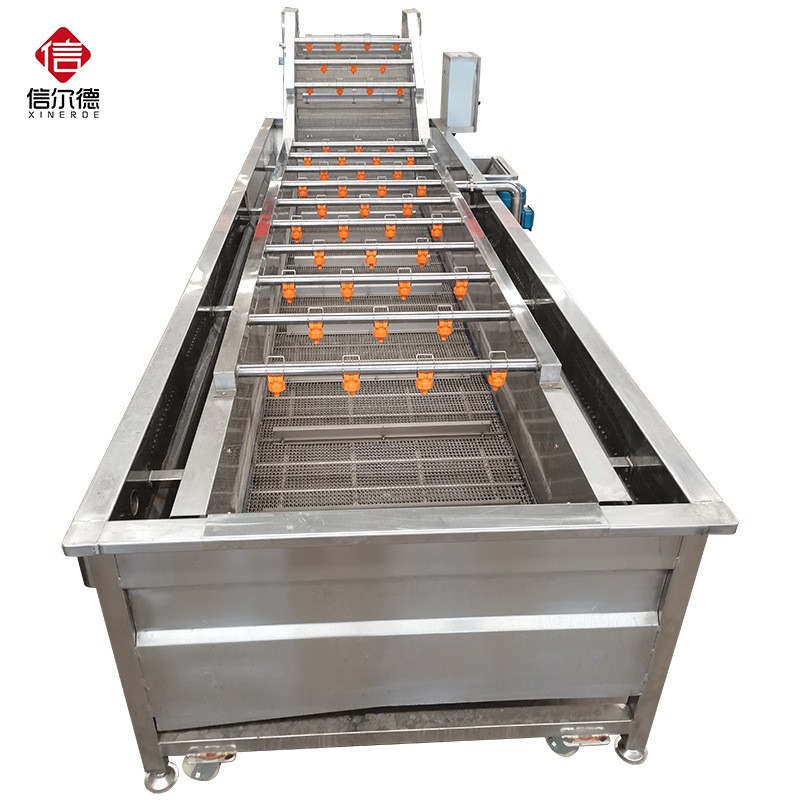 高压喷淋小龙虾清洗机 果蔬气泡清洗机 山野菜韭菜鼓泡式清洗设备图5