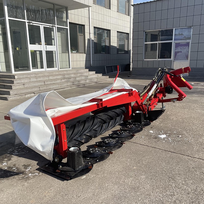 割草压扁机 四轮拖拉机带6盘割草机牧草苜蓿割草机大型压扁机价格图3