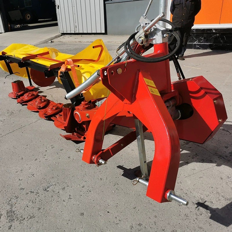 加工定制压扁机拖拉机苜蓿艾草牧草收割机 后置悬挂圆盘割草压扁图4