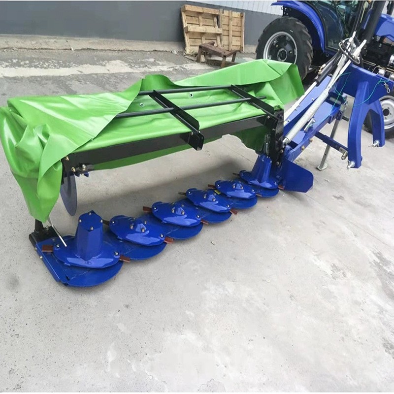 六盘割草机 拖拉机后置悬挂割草机 农用拖拉机悬挂牧草多盘除草机图3