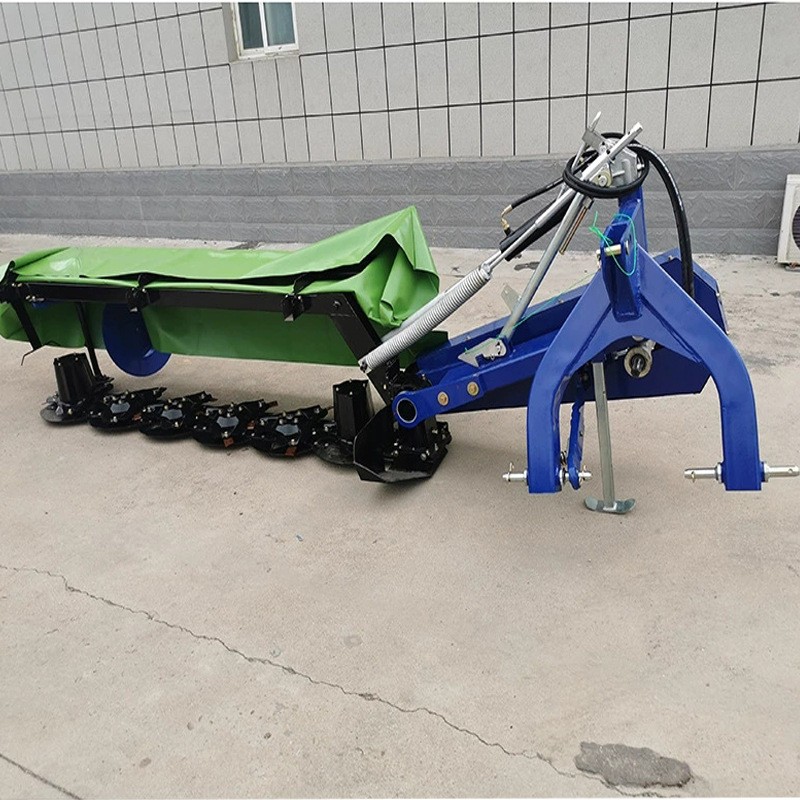 六盘割草机 拖拉机后置悬挂割草机 农用拖拉机悬挂牧草多盘除草机图4