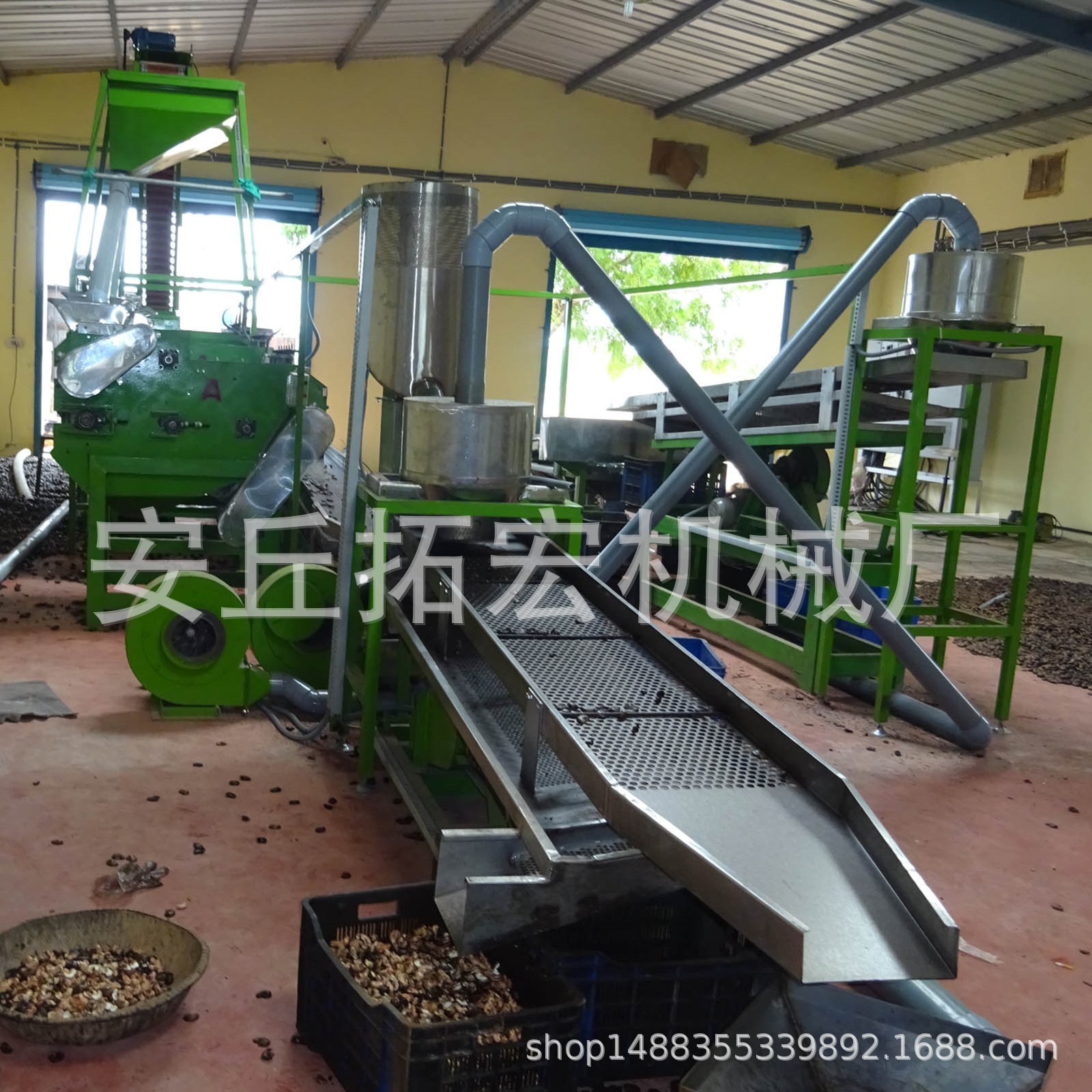 腰果脱壳自动产线 全自动腰果脱壳机 剥壳机 烘干机果仁分级机图3