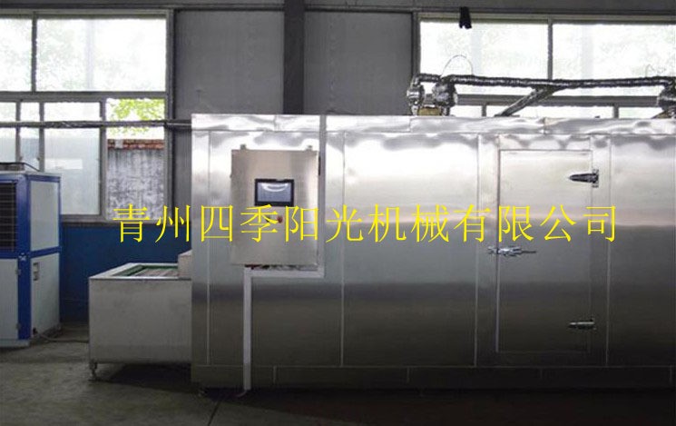 隧道式链条自动循环式冷冻速冻机用于玉米面食鸡块海鲜速冻多用途图4