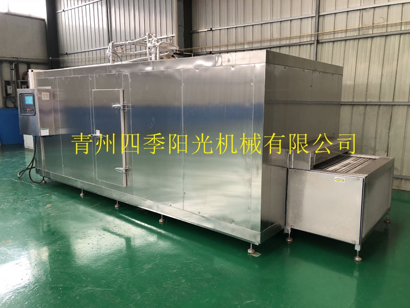 不锈钢链条式速冻机流水线 冷冻玉米蔬菜南瓜饼鱿鱼等各种食品图4