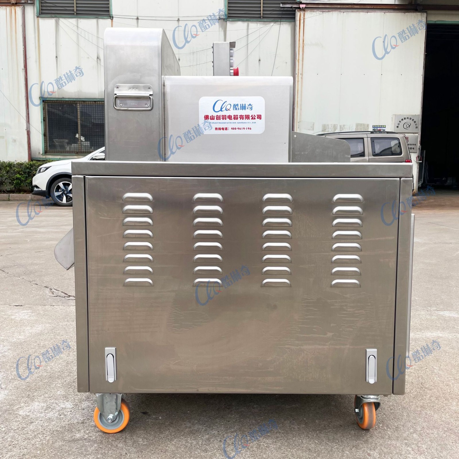 ll安微冷冻兔肉切块机 兔头开半切块机一次成型冷冻肉类切块机图3