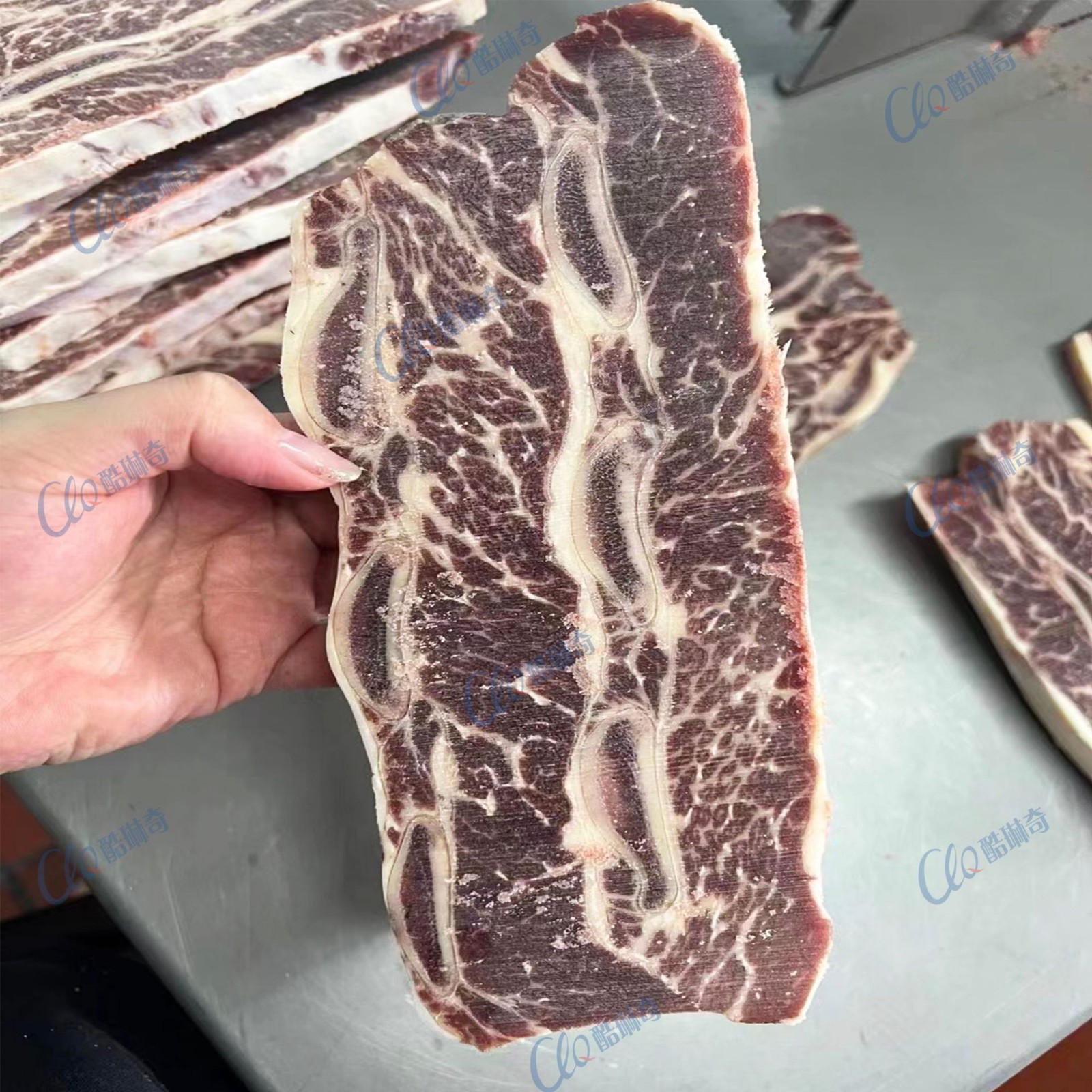 高速立式骨头锯骨机 冷冻带肉牛仔骨筒骨切割机 滑轮大型锯骨机图5