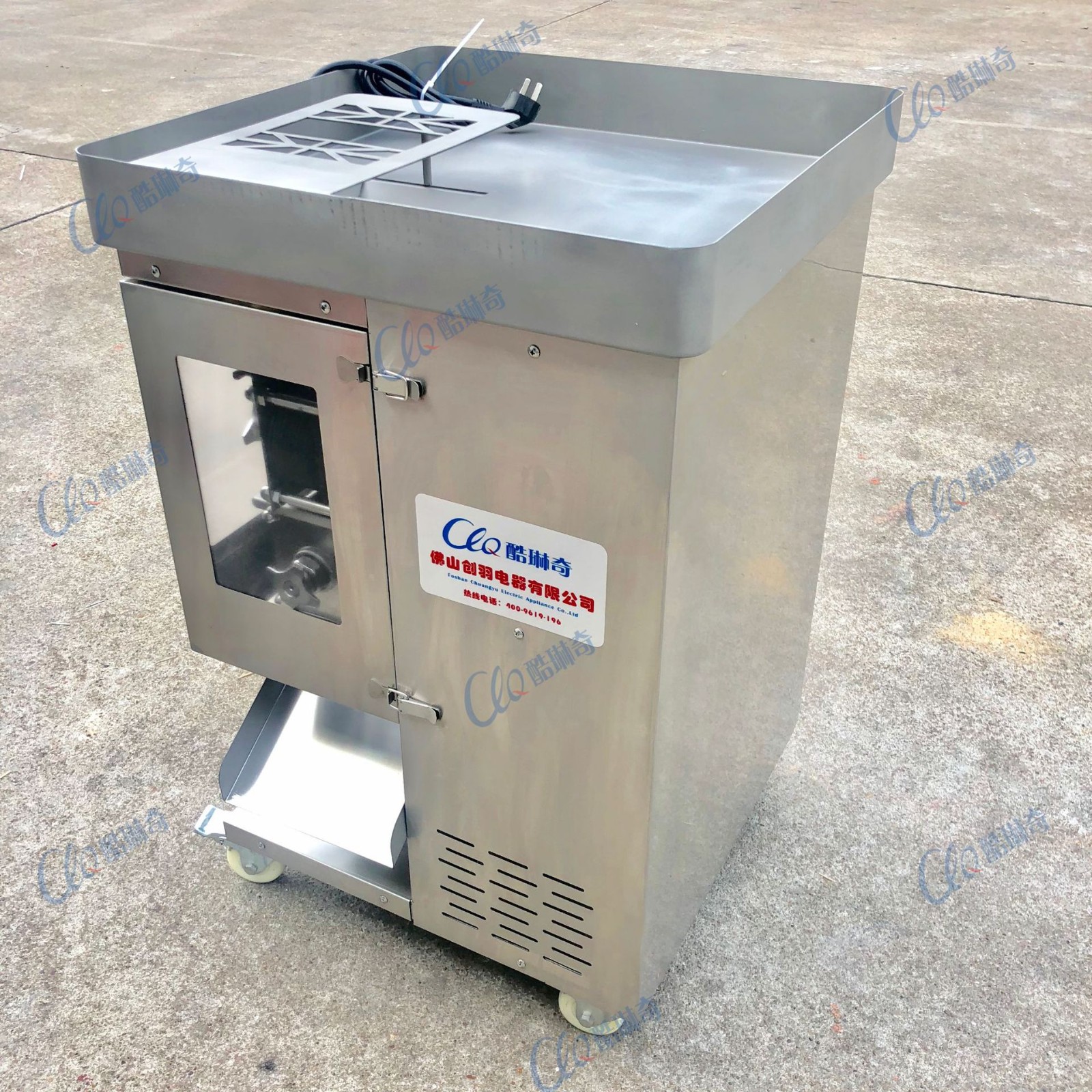 ll厚百叶切丝机 商用鲜黑毛肚切丝机猪皮切片机/食堂猪肉切片机图5