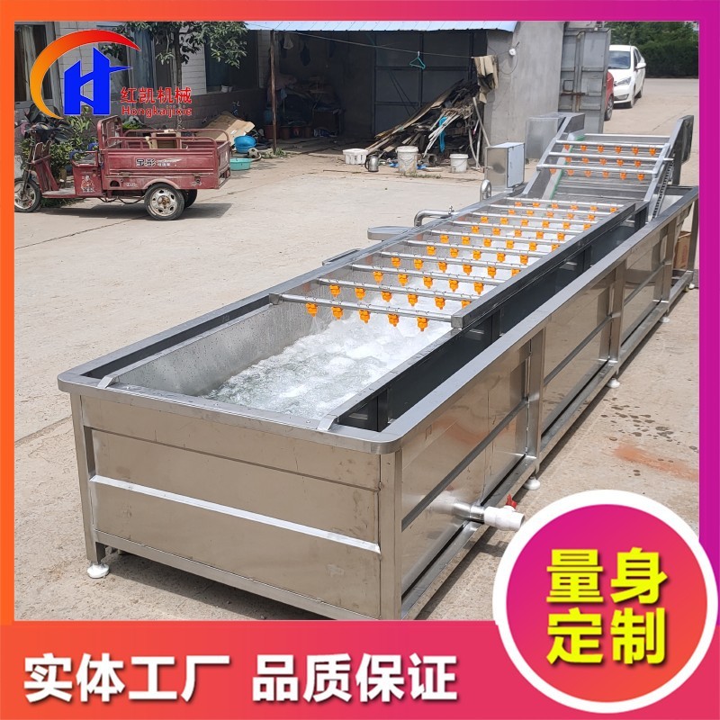 供应鼓泡式清洗设备 蒜米漂皮清洗机 全自动桃子喷淋式清洗机图4