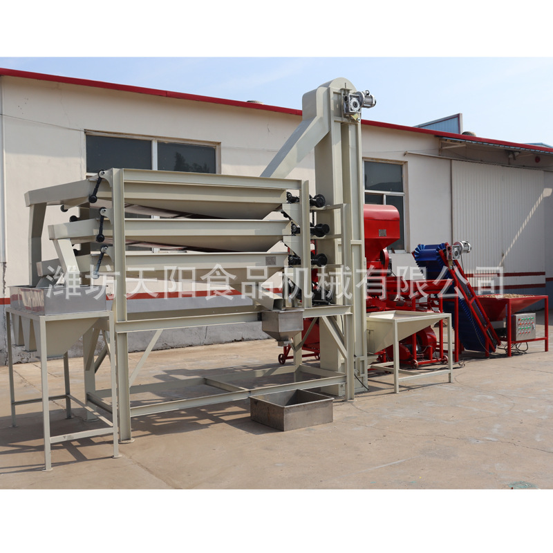 花生去石剥壳分级一体机