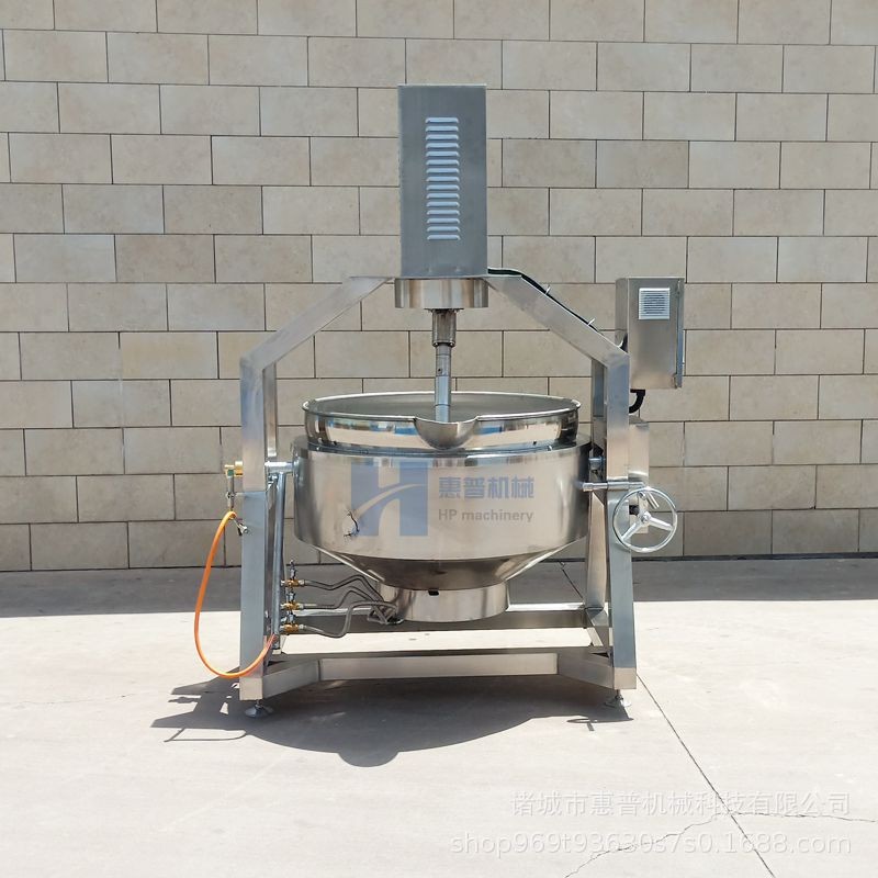 自动控温绿豆沙搅拌炒锅 螺蛳粉酱料炒料机 厂家销售干面粉翻炒锅图4