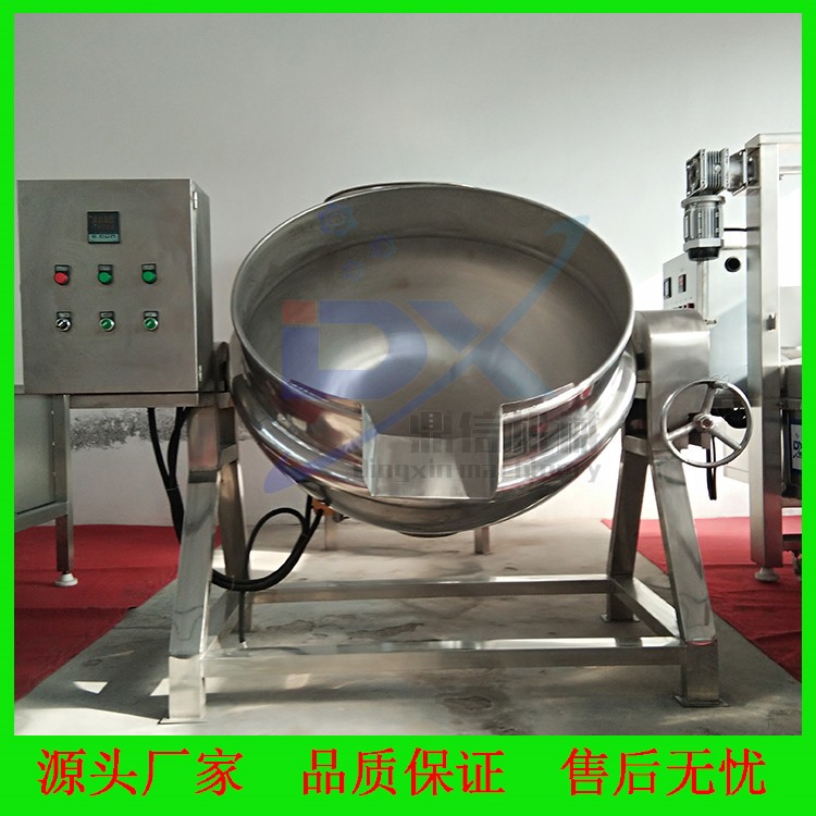 电加热年糕熬制夹层锅 火锅底料炒锅 梨膏熬制可倾式夹层锅定制图3