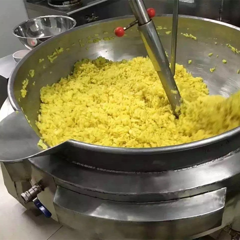 商用食品酱料搅拌炒锅夹层锅 燃气行星搅拌炒锅 全自动炒菜机厂家图4
