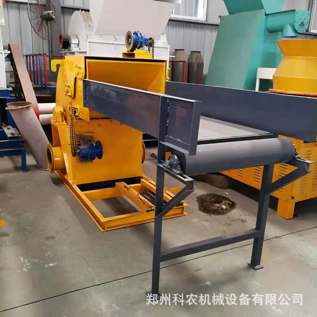 800型强制进料树枝粉碎机 棉花枝碎料机 食用菌料菇木粉碎机价格图4