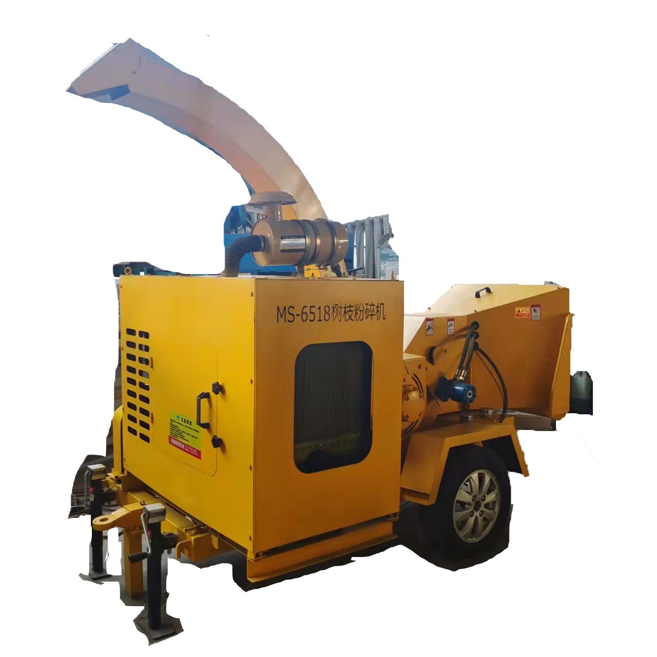 柴油机移动式粗细树干树枝粉碎机 绿化树枝垃圾粉碎机 现货充足图4