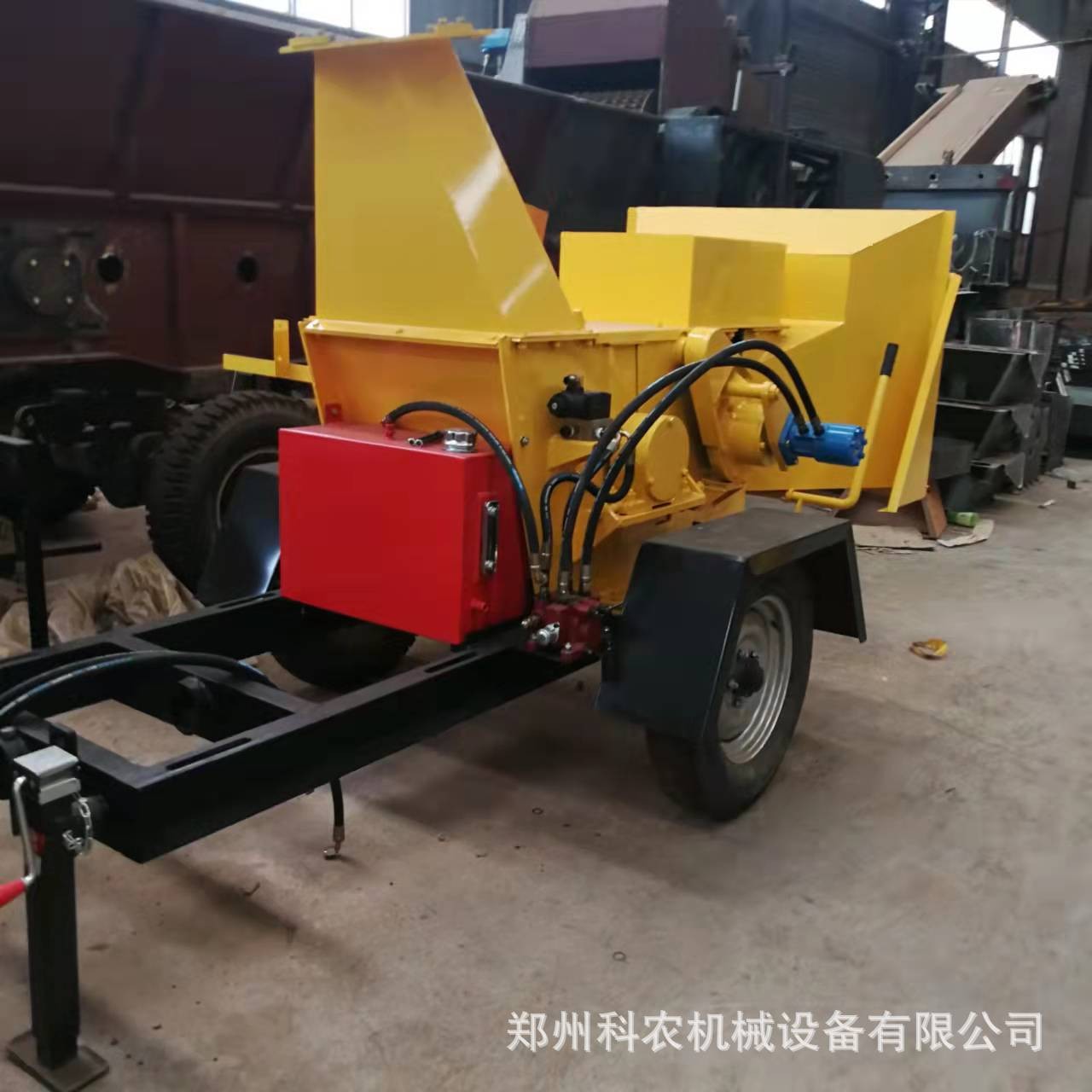 柴油机移动式粗细树干树枝粉碎机 绿化树枝垃圾粉碎机 现货充足图5