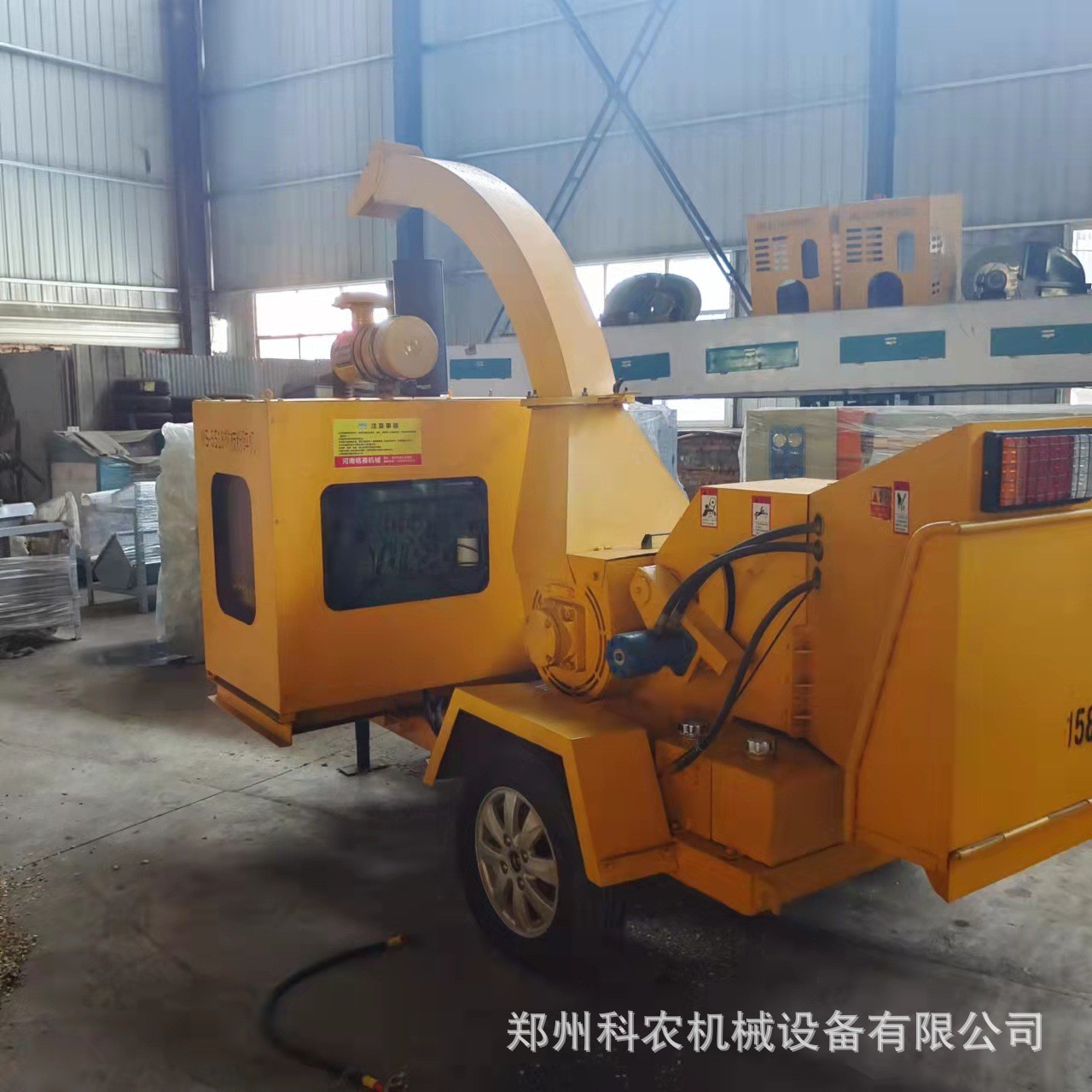 柴油机移动式粗细树干树枝粉碎机 绿化树枝垃圾粉碎机 现货充足图3