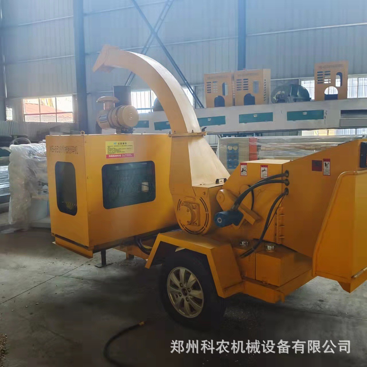 柴油机移动式粗细树干树枝粉碎机 绿化树枝垃圾粉碎机 现货充足图2