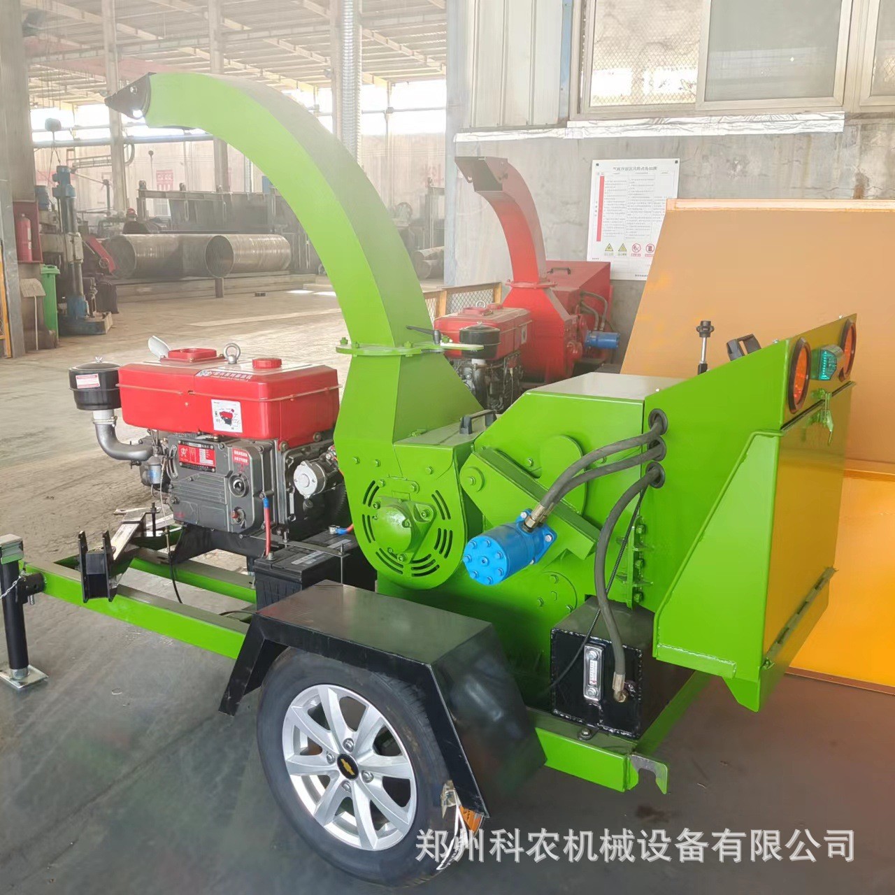 6145型移动大型木材粉碎机 园林树木柴油碎枝机高喷出料 包邮图3