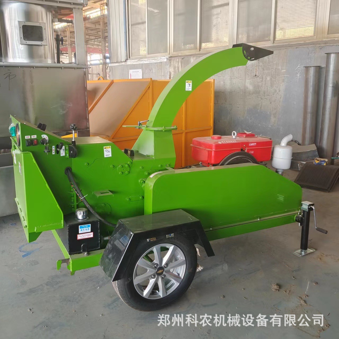 6145型移动大型木材粉碎机 园林树木柴油碎枝机高喷出料 包邮图2