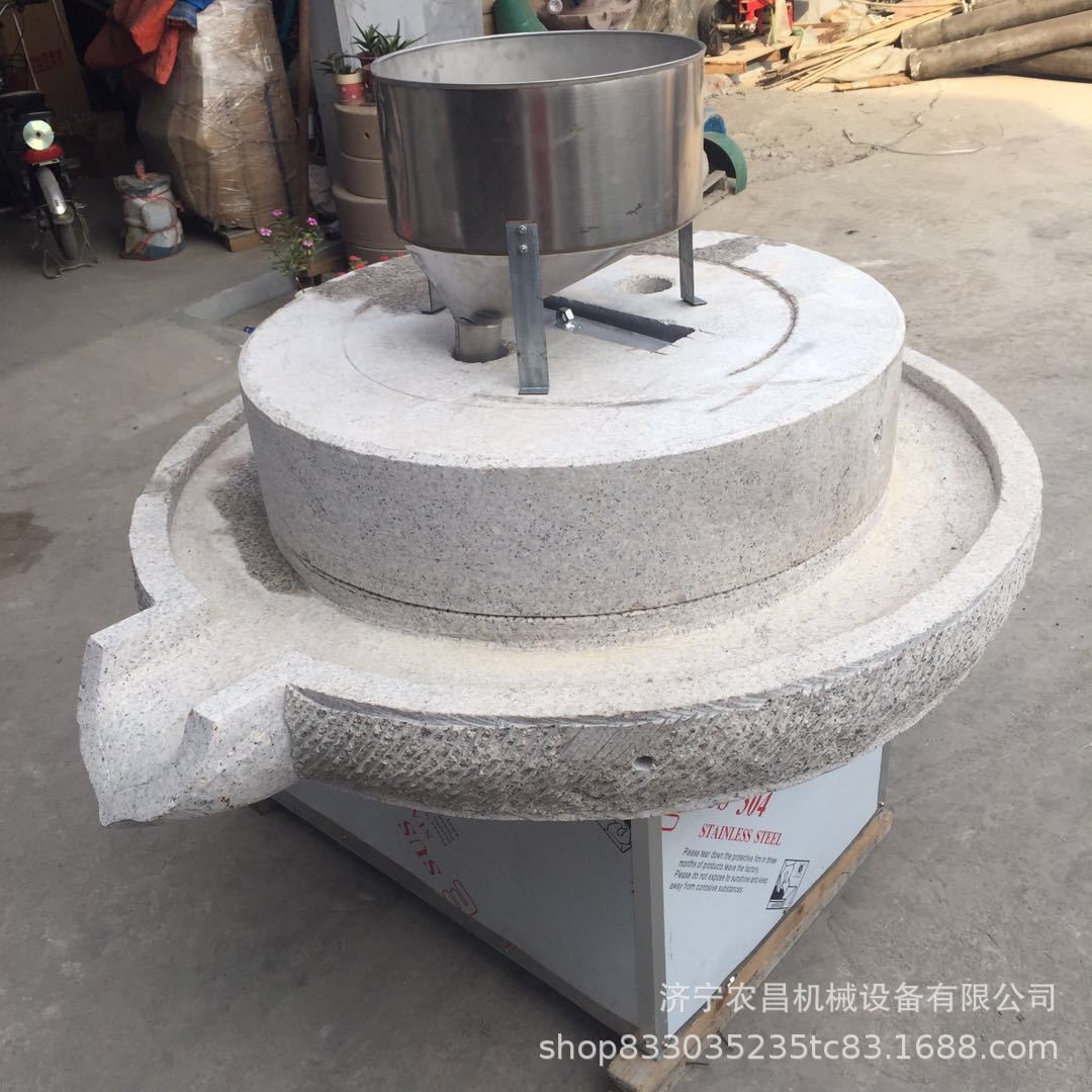 五谷杂粮专用面粉石磨 磨坊全自动电动石磨 面粉专用电动石磨图2