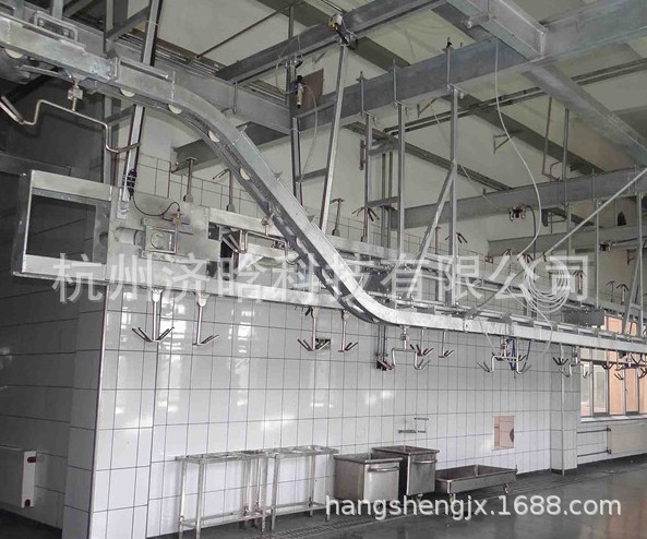 仿进口管轨提升机,羊胴体清洗机,气动涨紧设备,羊胴体解剖输送机