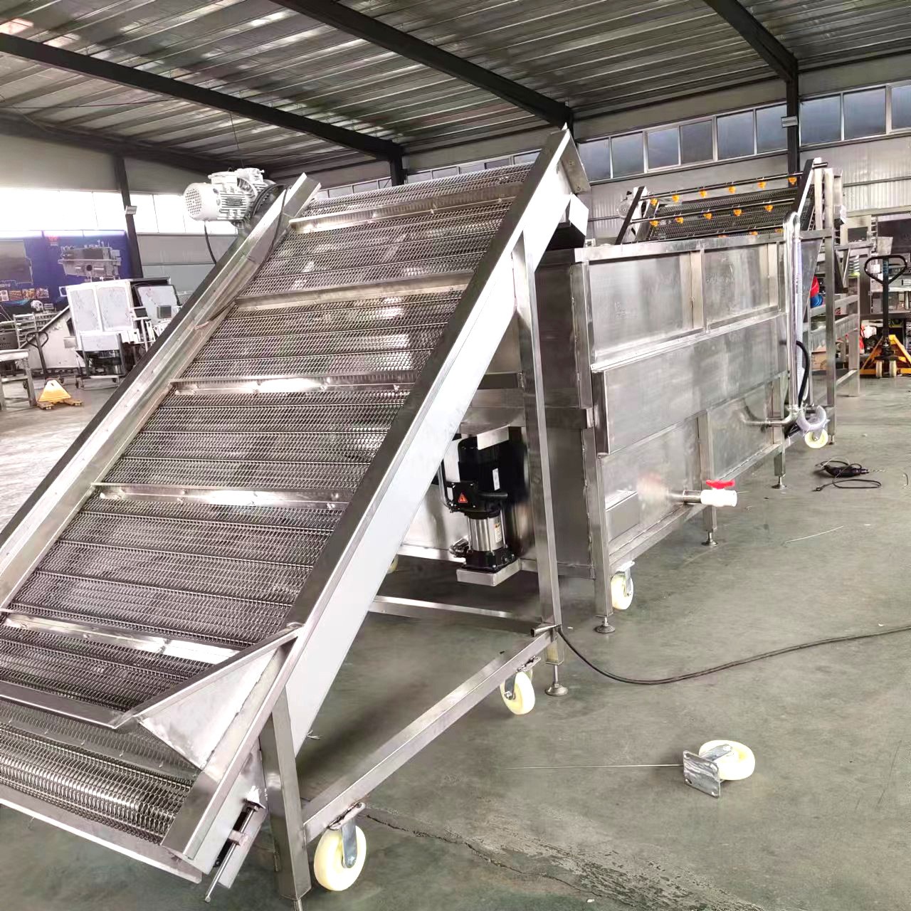 全自动果超声波清洗机 果蔬超声波清洗设备 大型水果蔬菜清洗机图4