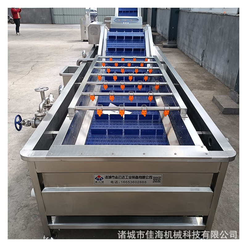 大型生姜清洗设备 地瓜喷淋式气泡清洗机 大姜洋葱果蔬清洗设备图4