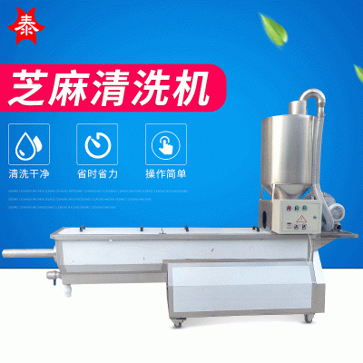 大型芝麻清洗机 全自动水洗芝麻机 不锈钢芝麻沙土分离机