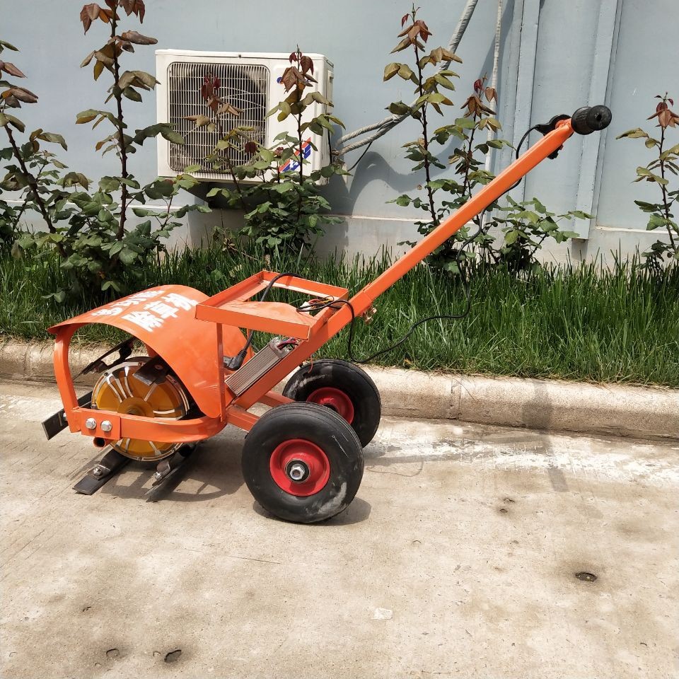 新型农用除草机电动锄草机小型开荒开沟松土充电式图1
