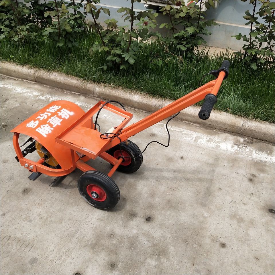 新型农用除草机电动锄草机小型开荒开沟松土充电式图3