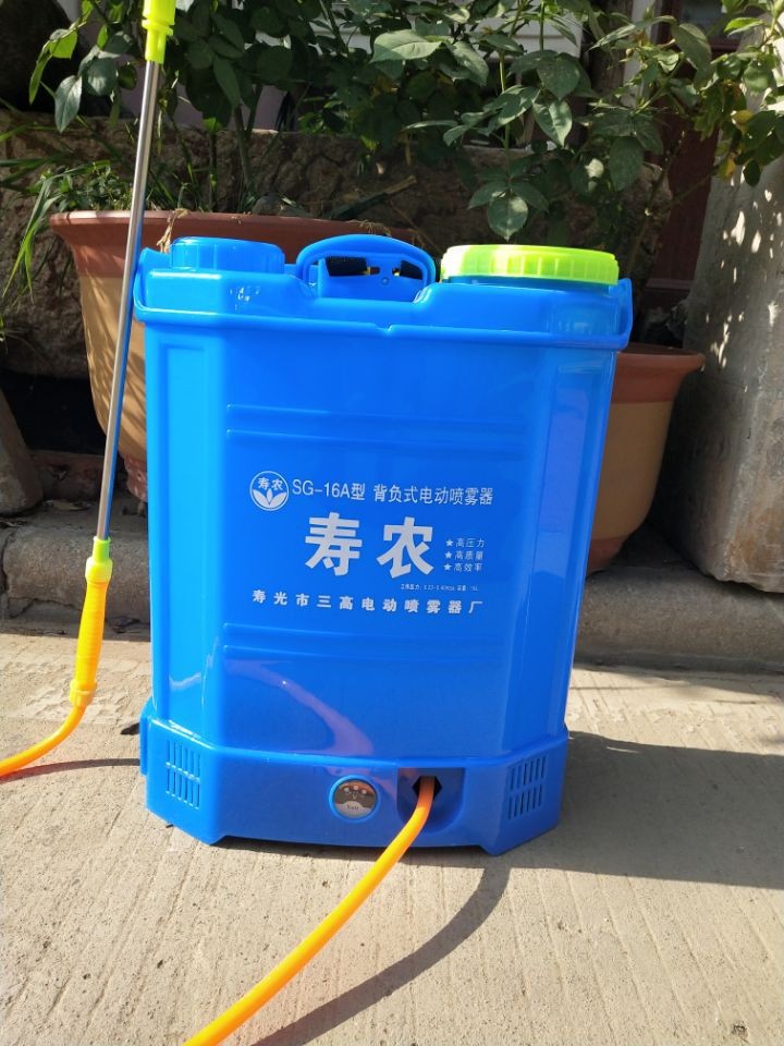 可调锂电瓶打农药喷雾器背负式电动喷雾器18L/20L高射程雾化农用图1