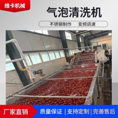 加工定制地瓜毛辊清洗机 土豆清洗去泥机 红薯地瓜气泡清洗机