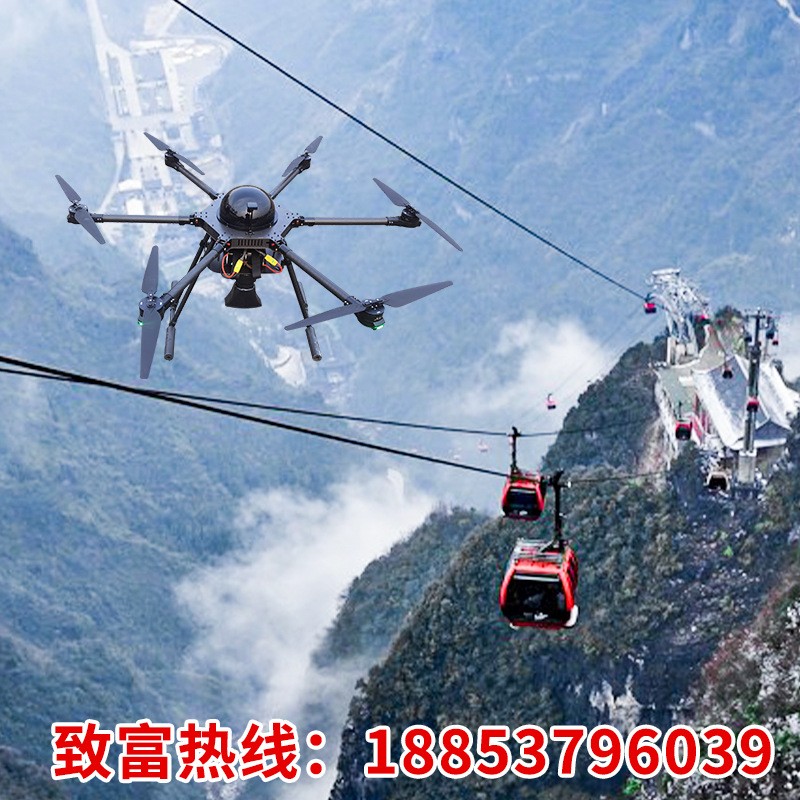 工程建筑电力架线无人机电力施工桥梁建设牵引放线电控架线无人机图4