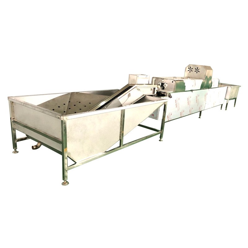 香菇木耳气泡清洗机苹果橘子果蔬清洗机清洗解冻冷却线图5